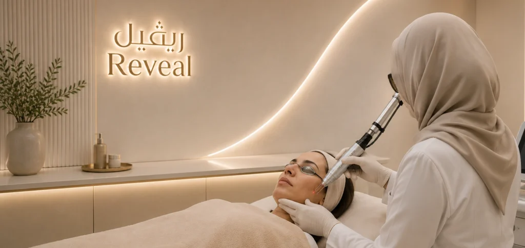 Pico Laser treatment in Riyadh performed by a dermatologist at Reveal Clinics