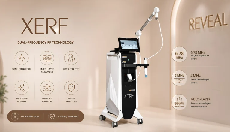 XERF skin tightening device at Reveal Clinics in Riyadh
